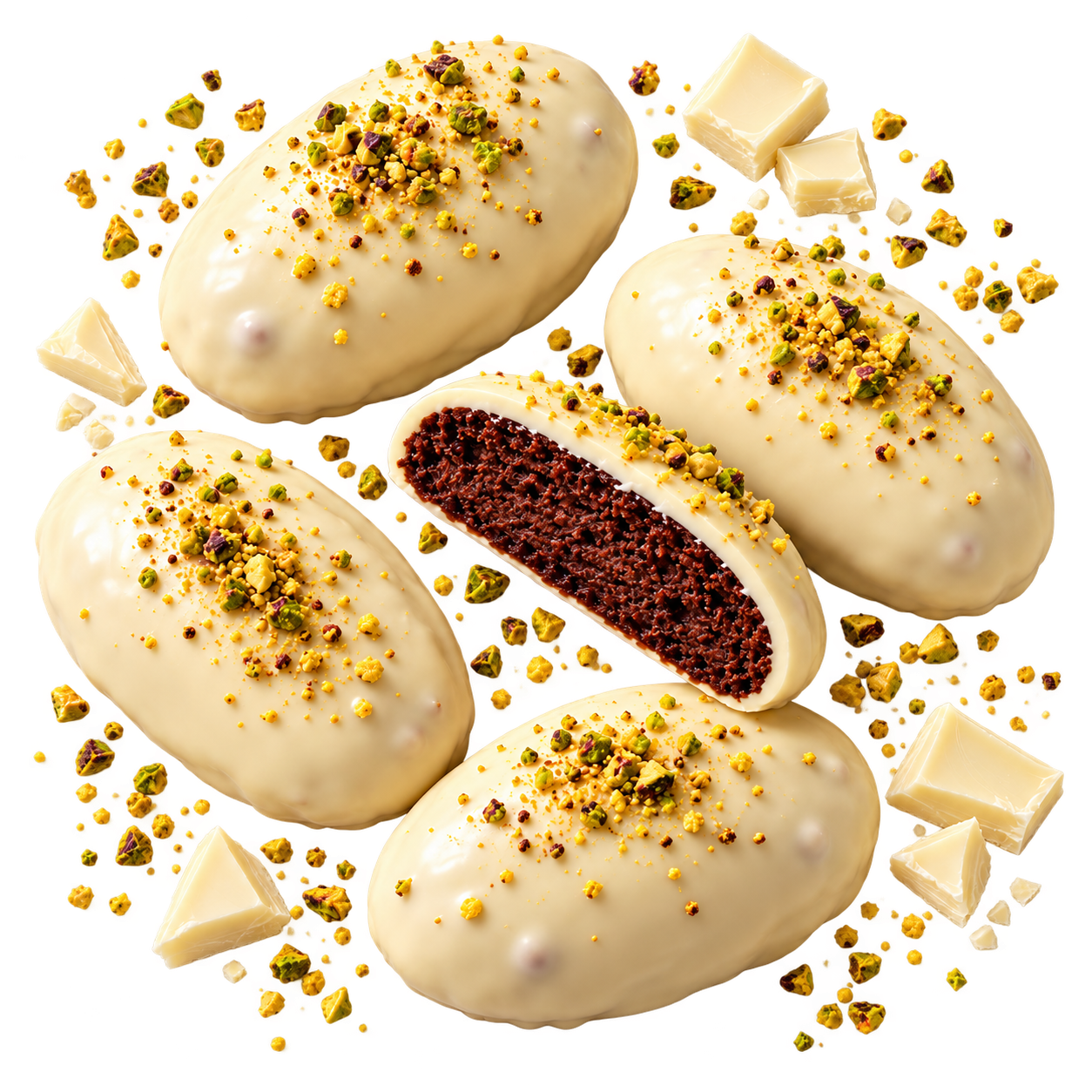 Rama di Napoli ricoperta al Cioccolato Bianco